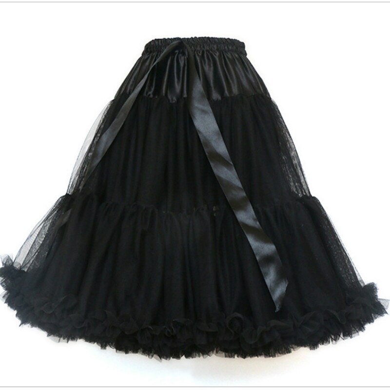 Jupon Lolita pour femmes et filles, 55CM, jupon Crinoline, sous-jupe Tutu de princesse, jupe Cosplay