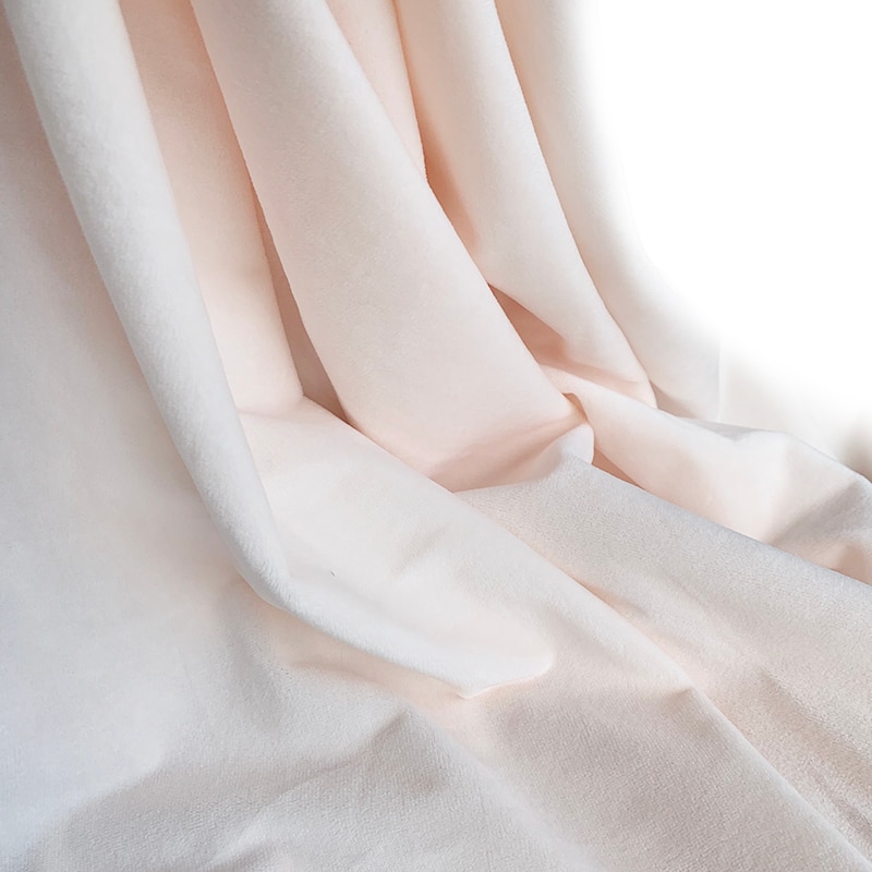 Tela de piel de muñeca de algodón de 1mm de longitud, tela de Color de piel especial de fábrica, felpa corta súper suave de cristal, tela hecha a mano Diy