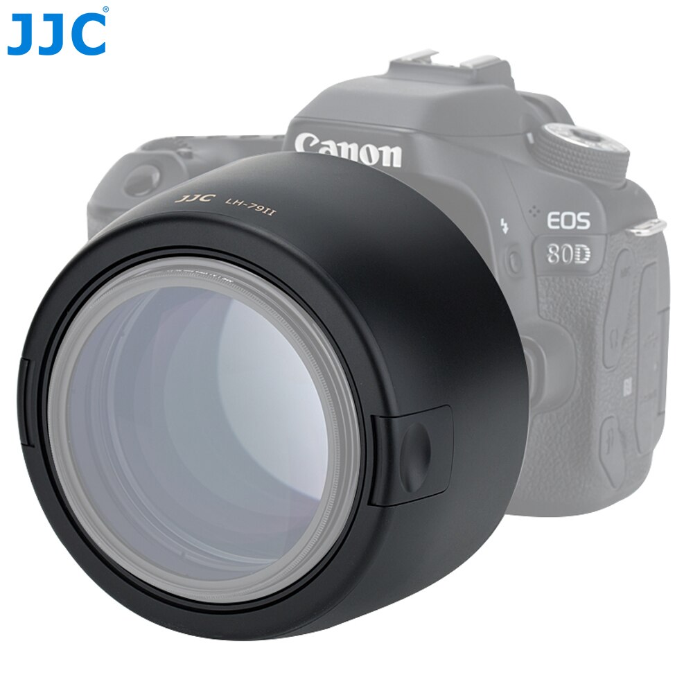 Jjc dedikoitu dslr -kameran vastavalosuoja, canon  ef 85mm f  / 1.2l usm &  ef 85mm f /1.2l ii usm -objektiivi korvaa canon es -79ii