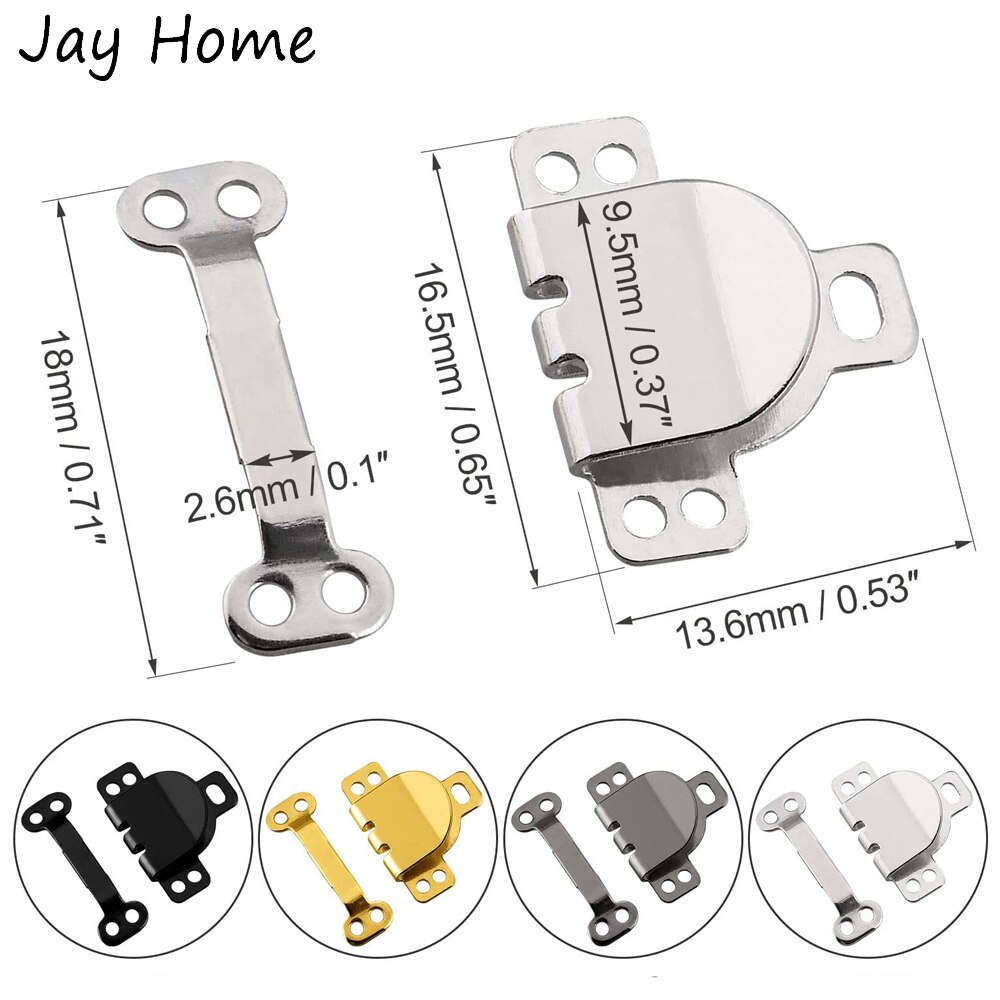 50 Sets Skirt Hooks and Eyes Hook and Eye Latch for Clothing Bra Trousers Skirt Dress and Sewing DIY Garment Accessories Craft