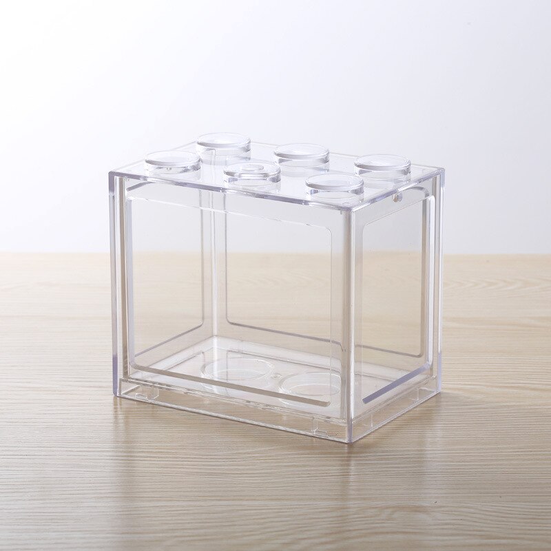 Akvarium betta akvarium tang kugle edderkop boks myre boks lille mini krybdyr række tank: 04