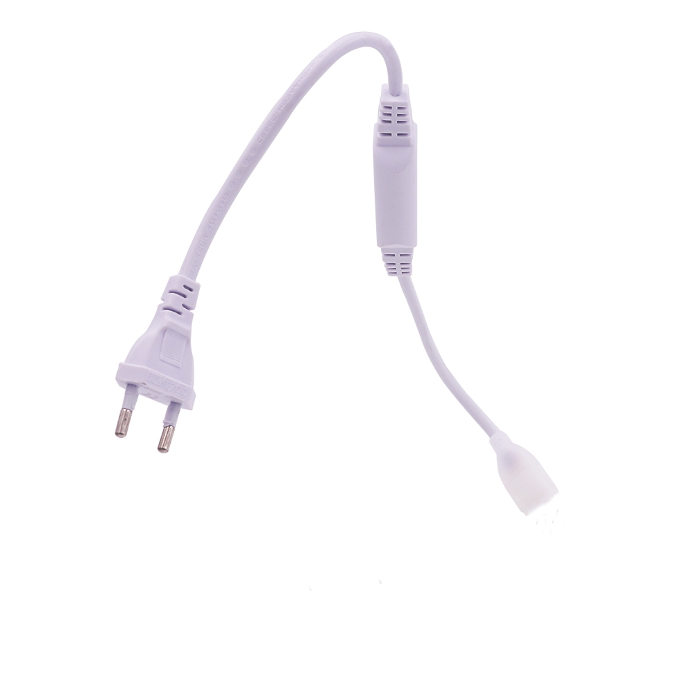 220V Dimmable Power Plug For 288LEDs/m 360LEDs/M COB Neon Strip With ON OFF Switch: light green