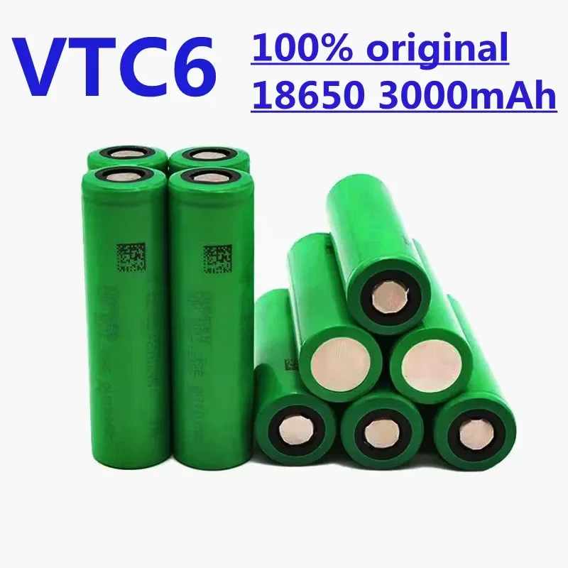 .Original.Rechargeabie.VTC6.3.7V.3000mAh.Li-ion.battery.18650 para US18650.VTC6.30A juguetes linterna.herramientas.