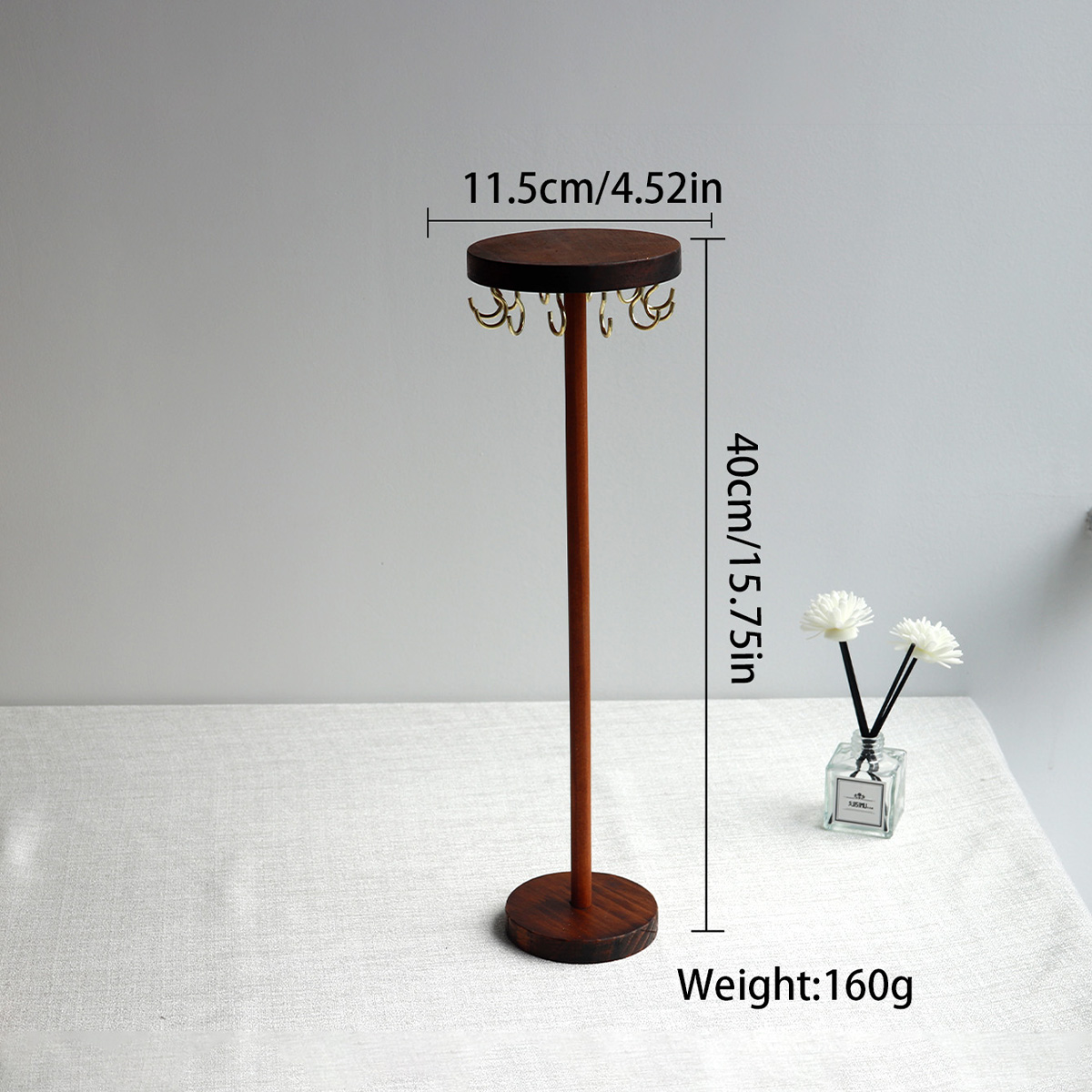 Organizer na biżuterię Wyświetlacz Uchwyt na naszyjnik Wieszak na naszyjnik Stojak na biżuterię Naszyjniki Kolczyki Wisiorek Bransoletki dla: żółty