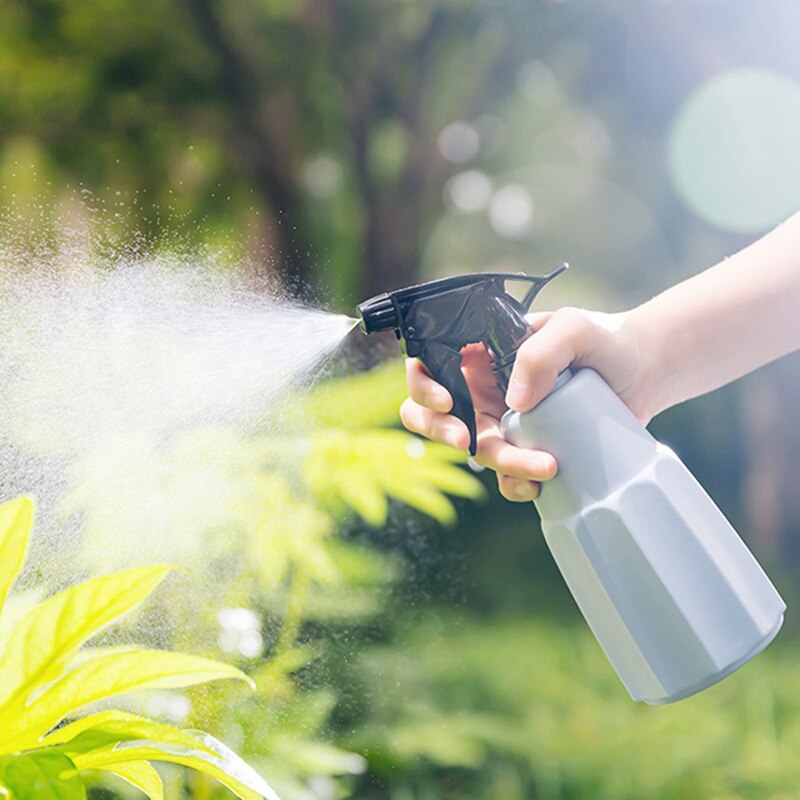 Vanding planter potte spray flaske have mister sprayer frisør plantning tekande til haven blomsterplanter: Grå