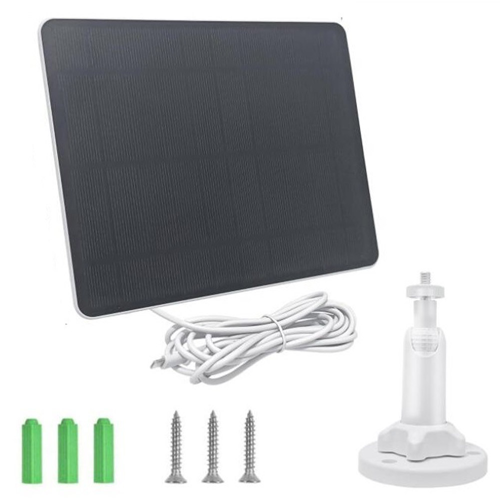 Kamera bezpieczeństwa 12W Panel słoneczny DC 5V USB Panel słoneczny 360 ° Regulowana ładowarka zewnętrzna do ogniw słonecznych do kamer