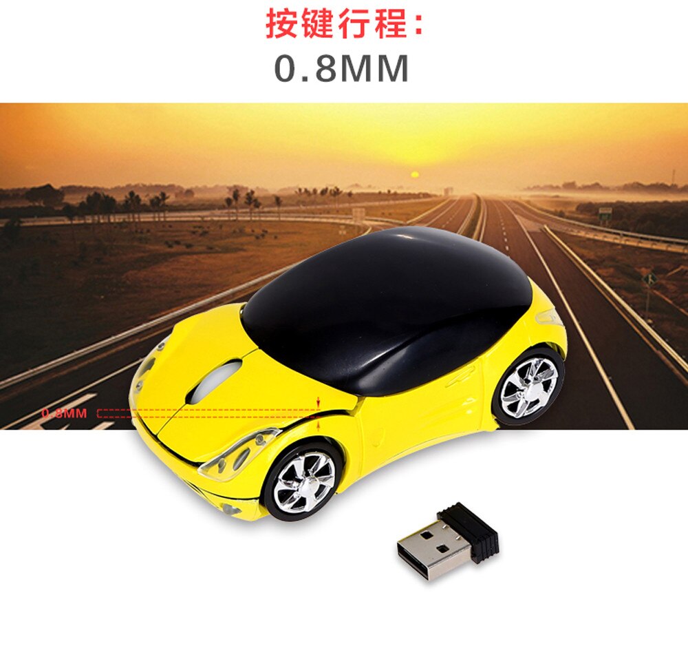 Carprie Wireless Sports Car Mouse 2.4ghz Usb Optical Computer Mouse 3d Muse Gamer For Pc Laptops Usb Scrolling Mouse #10
