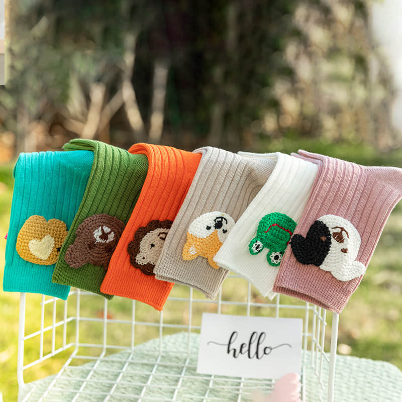 Lente En Herfst Kinderen Sokken Katoen Cartoon Monet Dier Accessoires