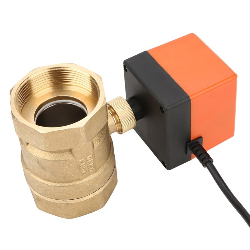 Promoção! Ac 220v g2 dn50 2-way 3-wire 2-point controle de bronze válvula de esfera motorizada elétrica
