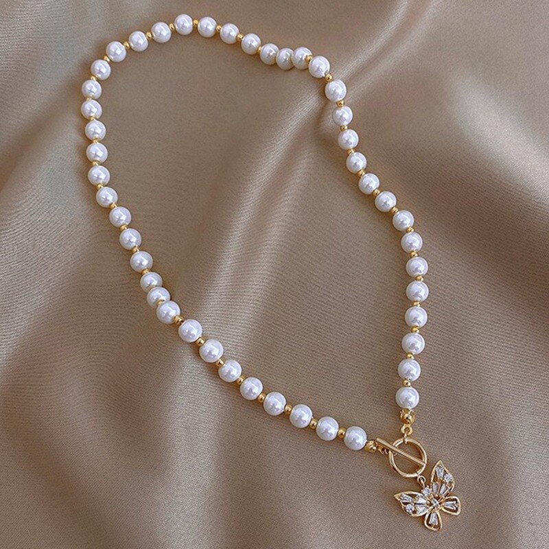 Nova moda real natural de água doce strass gargantilha colar branco perto redonda strass jóias presentes para mulher