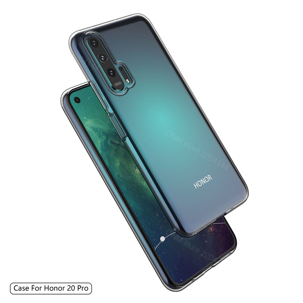 Fall Für Huawei Honor 20 Pro TPU Silicon Klar Ausgestattet Bumper Soft Case für Huawei Ehre 20 Pro Transparent Zurück abdeckung