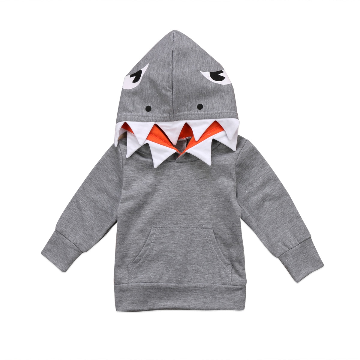 Herfst Winter Kid Jongens Meisjes Kleding Grijs Peuter Kids Jongens Shark Lange Mouwen Casual Top