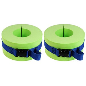 Auxiliary apparatus for swimming with high buoyancy multi functional leg swimming circle for children adult arm ring: Green