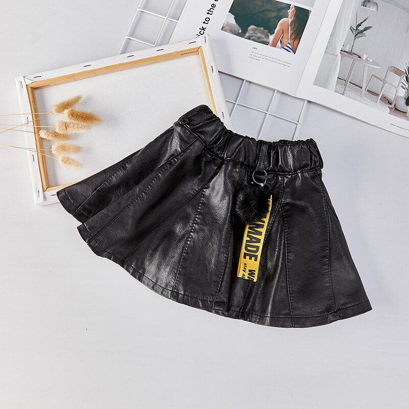 Jupe En Cuir Véritable Pour Fille N-Kids - Taille 8, Noir - Occasion Très Bon état