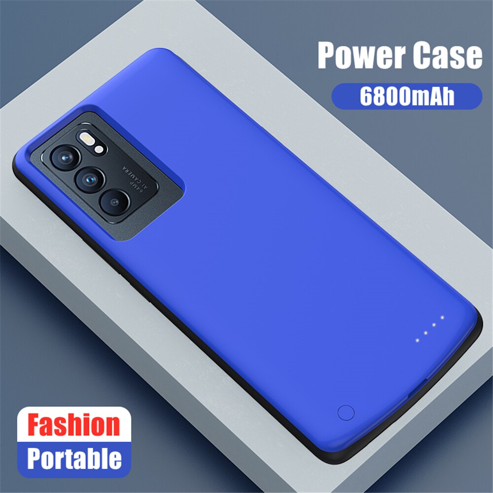 Battery Charger Cases For OPPO Find X3 Neo Battery Case 6800mAh Portable Power Bank Charging Cover for Find X3 Neo Power Cases