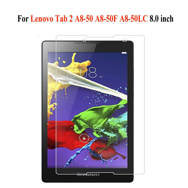 Film En Verre trempé pour Lenovo Tab 2 A8-50F A7-10 A7-20F A7-30HC A10-30F A10-70F 7.0 8.0 10.1 pouces Protecteur D'écran Film de Verre: Lenovo A8-50