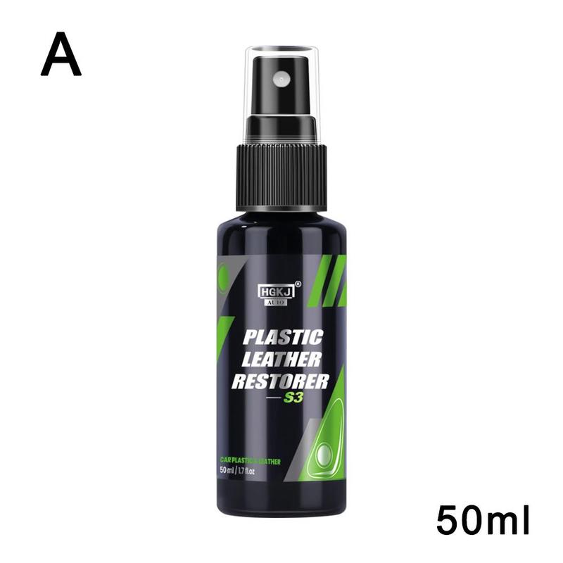 Plastic Leather Restorer Plastic Renovator For Car Interior Spare Parts Seat Leather Polish Plastic Restorer Cleaner GKJ-AUTO-S3: A