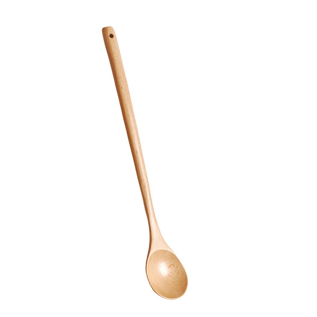 Wooden Stirring Spoon Beech Fruit Enzyme Bucket Kitchenware Extended Spoon Cooking Catering Scoop Cook Tools Mini Small Supplies
