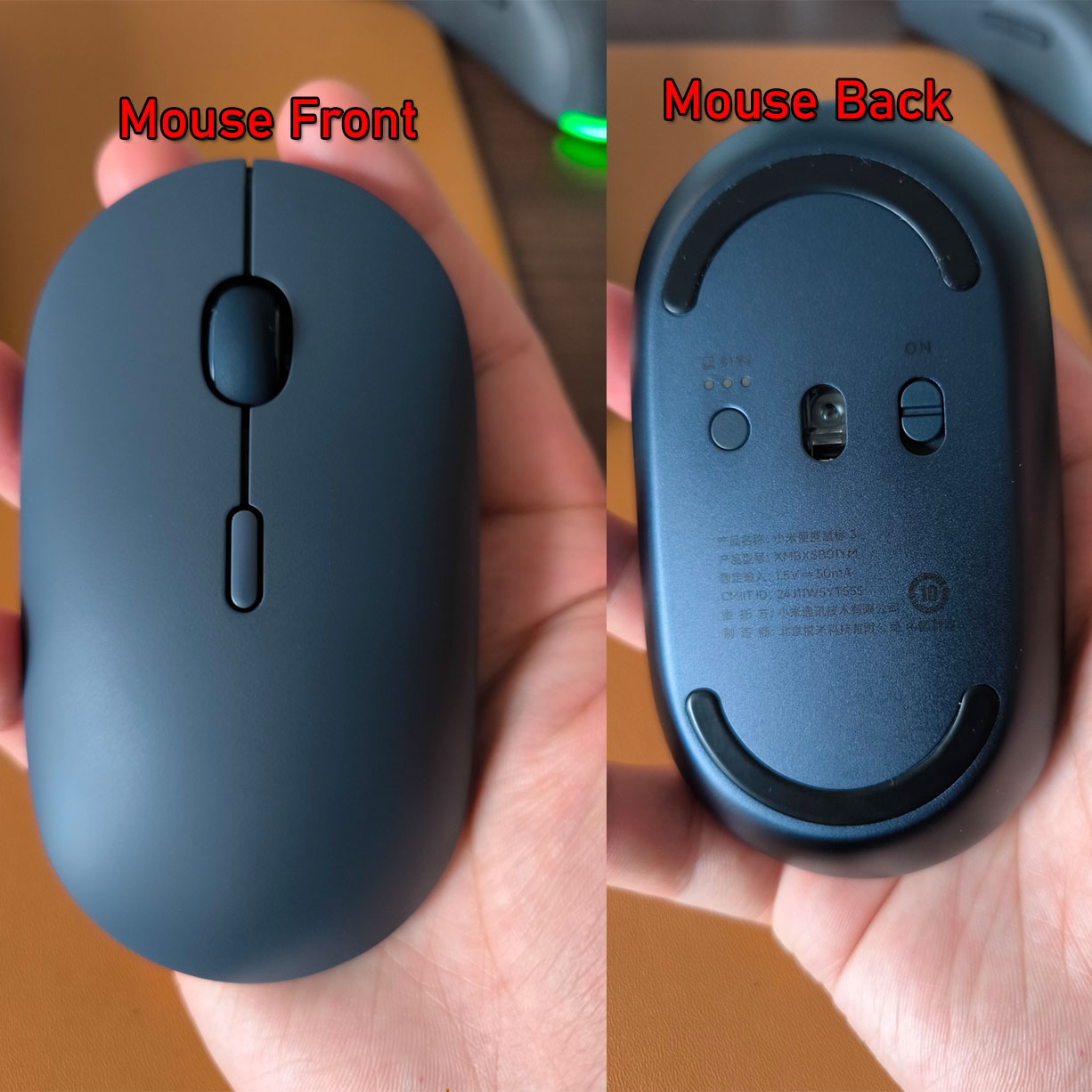 100% Originele Xiaomi Mouse Draagbare Optische Draadloze Bluetooth Muis 4.0 Rf 2.4Ghz Dual Mode Sluit Voor Laptop Pc: Portable silver 2