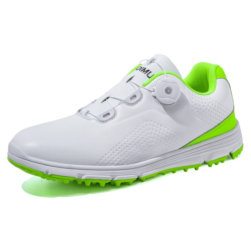 GTHMB Breathable Men&#39;s Golf Shoes Lightweight Golfer Shoes Outdoor Golf Sports Coach Sneakers Support: white green / 45