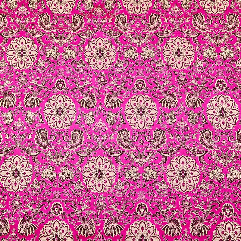Bloem Satijn Kledij Stof Brokaat Jacquard Stoffen Brokaat Materiaal Voor Naaien Cheongsam En Kimono: 4