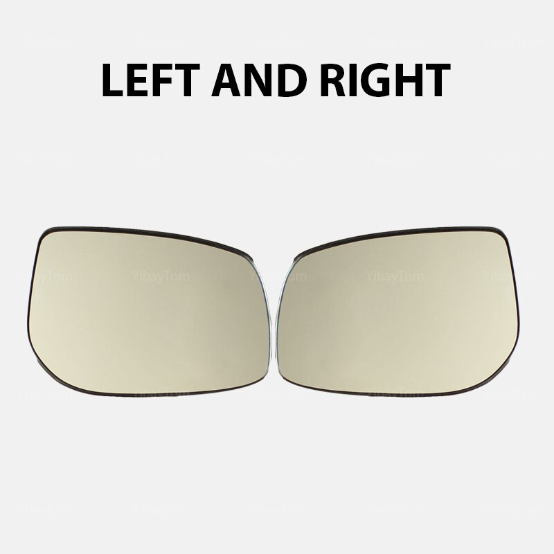Wide Angle Side view Heated Exterior Replacement Left &amp; Right Mirror Glass For Toyota Corolla E140 E150 2007: left and right