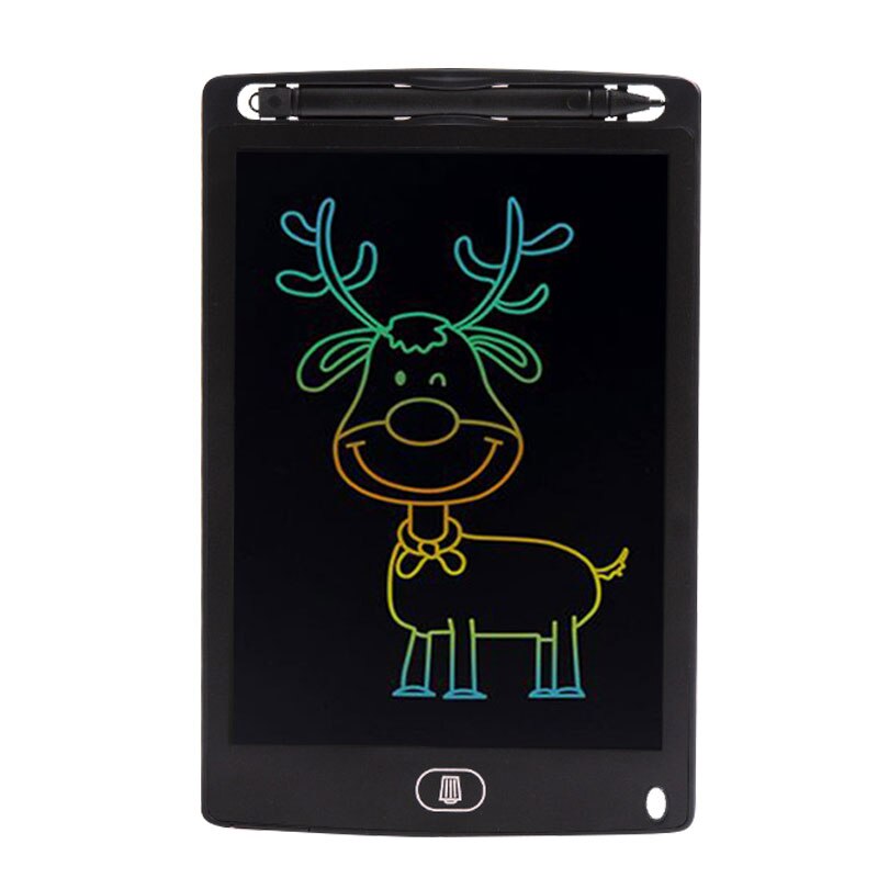 8.5Inch LCD Writing Tablet Handwriting Digital Drawing Board Colorful Rewritable Blackboard Electronic Notepad Kids Drawing Toys: 8.5inch color-Black