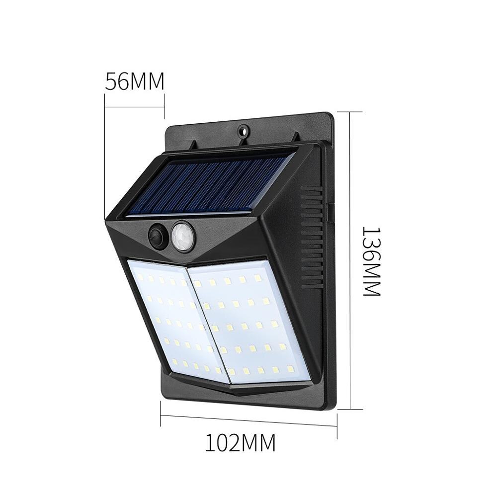 Solar Lights Outdoor 50LED Motion Sensor Security Lights Solar Security Lights Waterproof Outdoor Lights for Garden Patio Yard