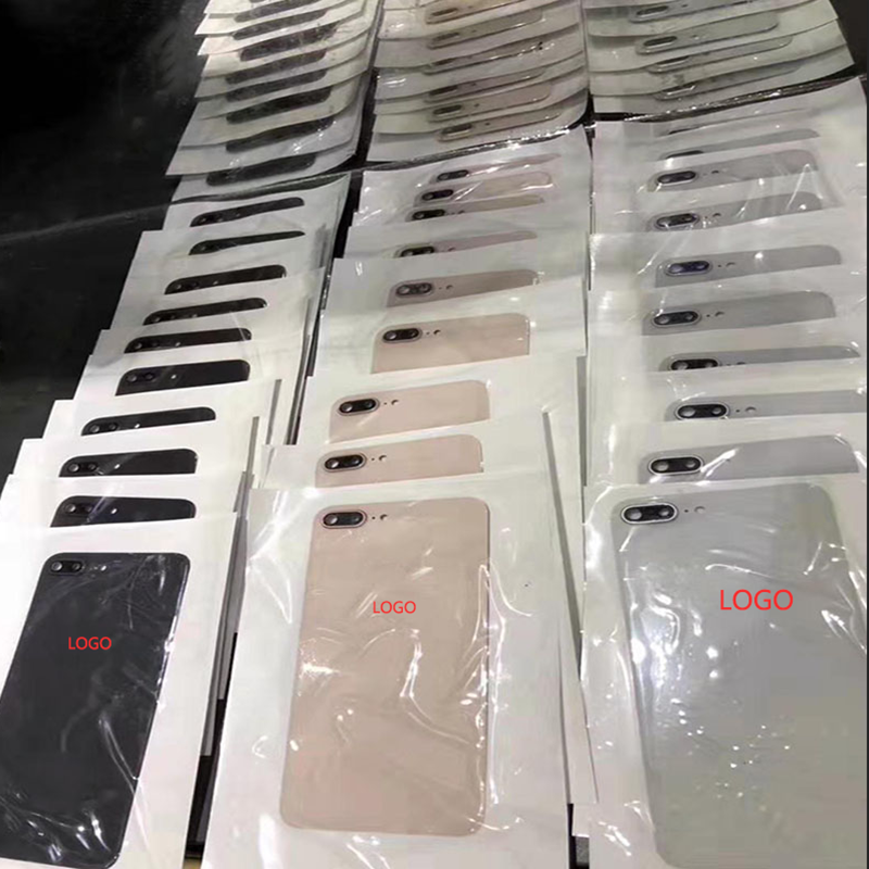 For iphone 8G 8Plus brand original battery door glass back cover shell+adhesive sticker