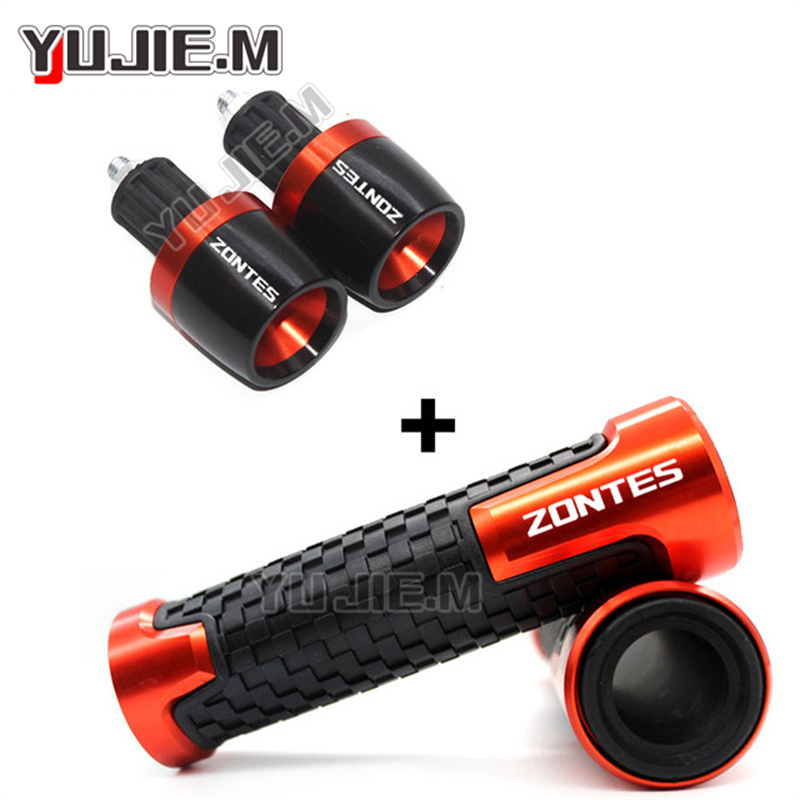 Per Zontes 310X 310T 310V 310R ZT310 accessori moto manopole CNC in alluminio maniglia tappo terminale per Zontes ZT250-s/r