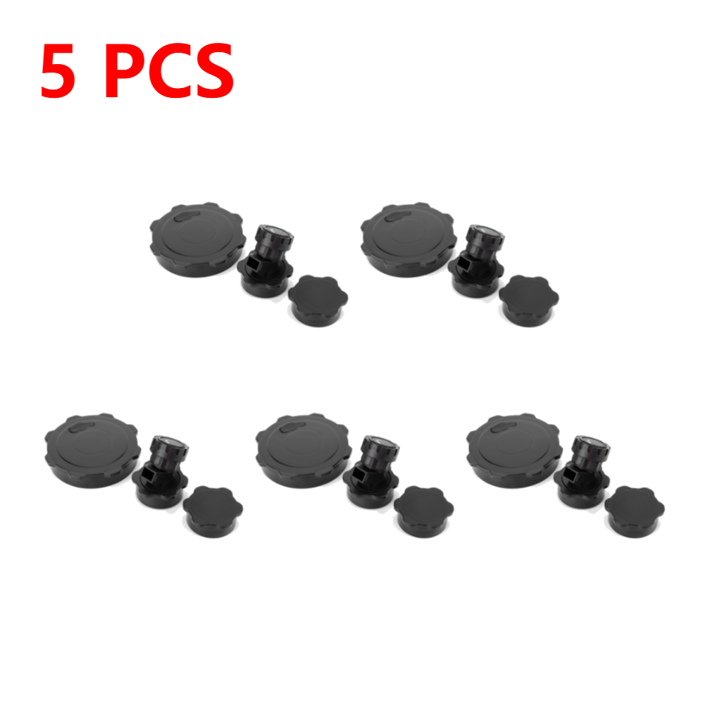 1-5 Stuks Draagbare Wateremmer Afdichting Deksel Met Kraan Camping Water Emmer Cover Water Opslag Container Deksel Voor Kamperen Wandelen: Paars