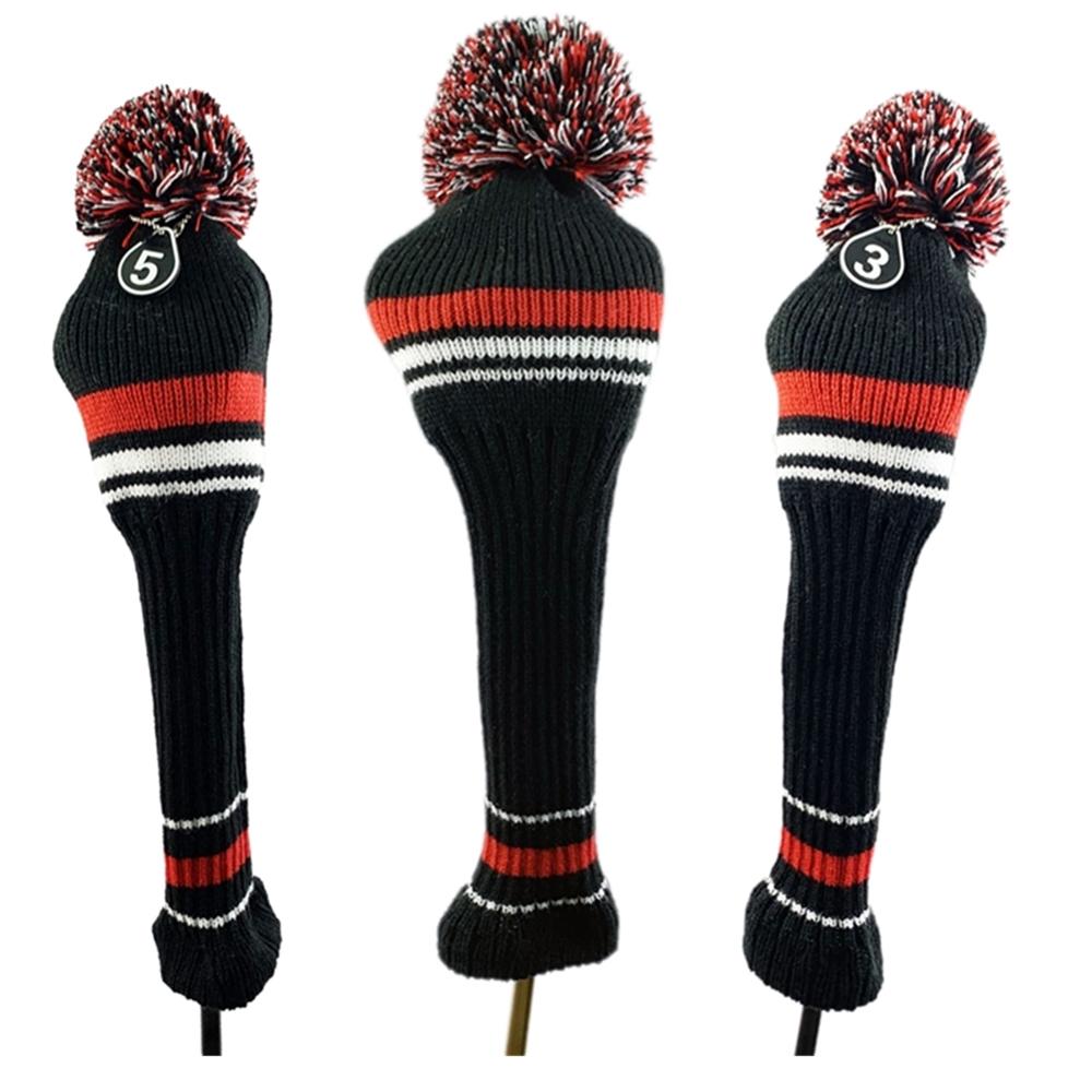 NRC Golf 3 pcs/set Wood Headcover for Driver Fairwaywood Knitted Covers 460cc 135 set