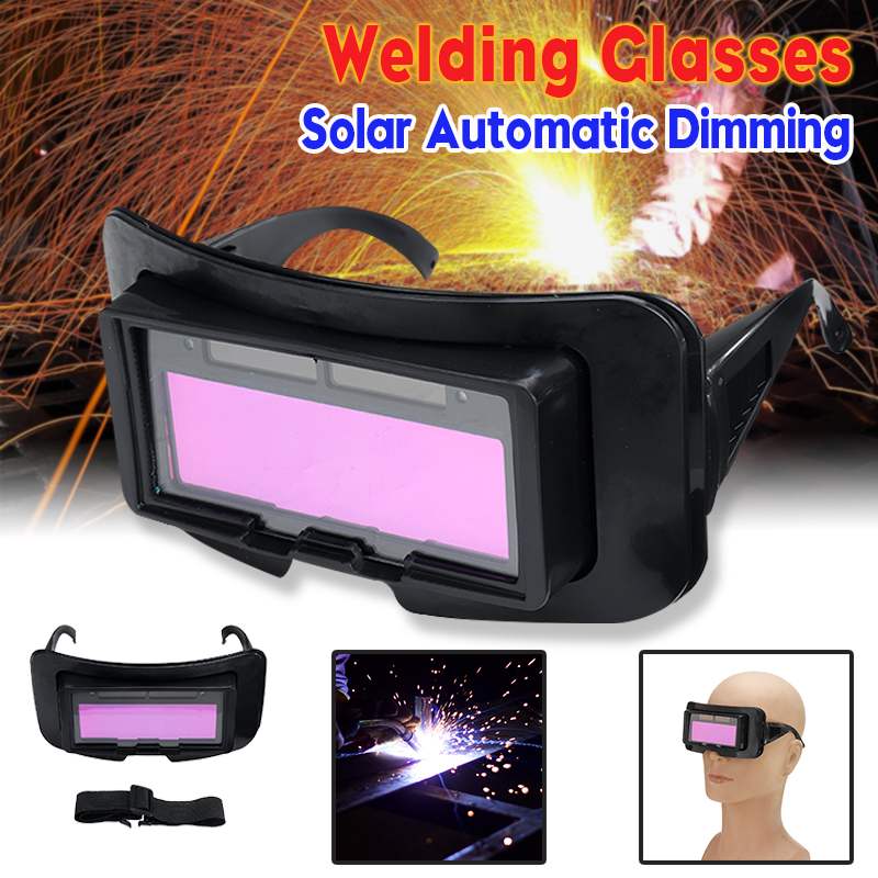 Automatiske sveisehjelmbriller soldrevne auto mørkere sveisebriller briller sveisebeskyttelseslinser