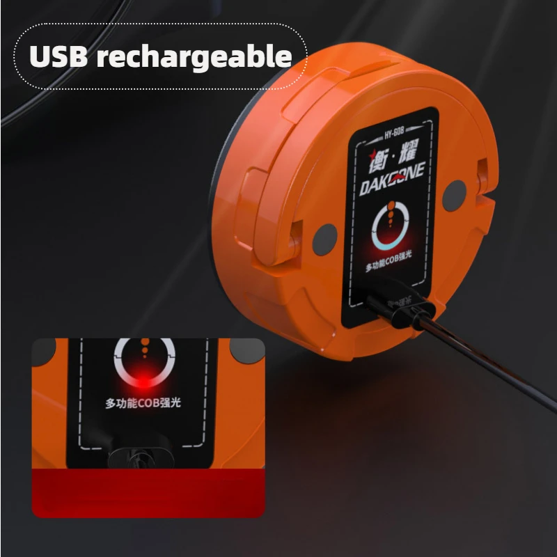 Mini Multifunctionele Led Camping Licht Oplaadbaar Met Magneet Basis Voor Outdoor Tent Noodgeval Wandelen Draagbare Lantaarn