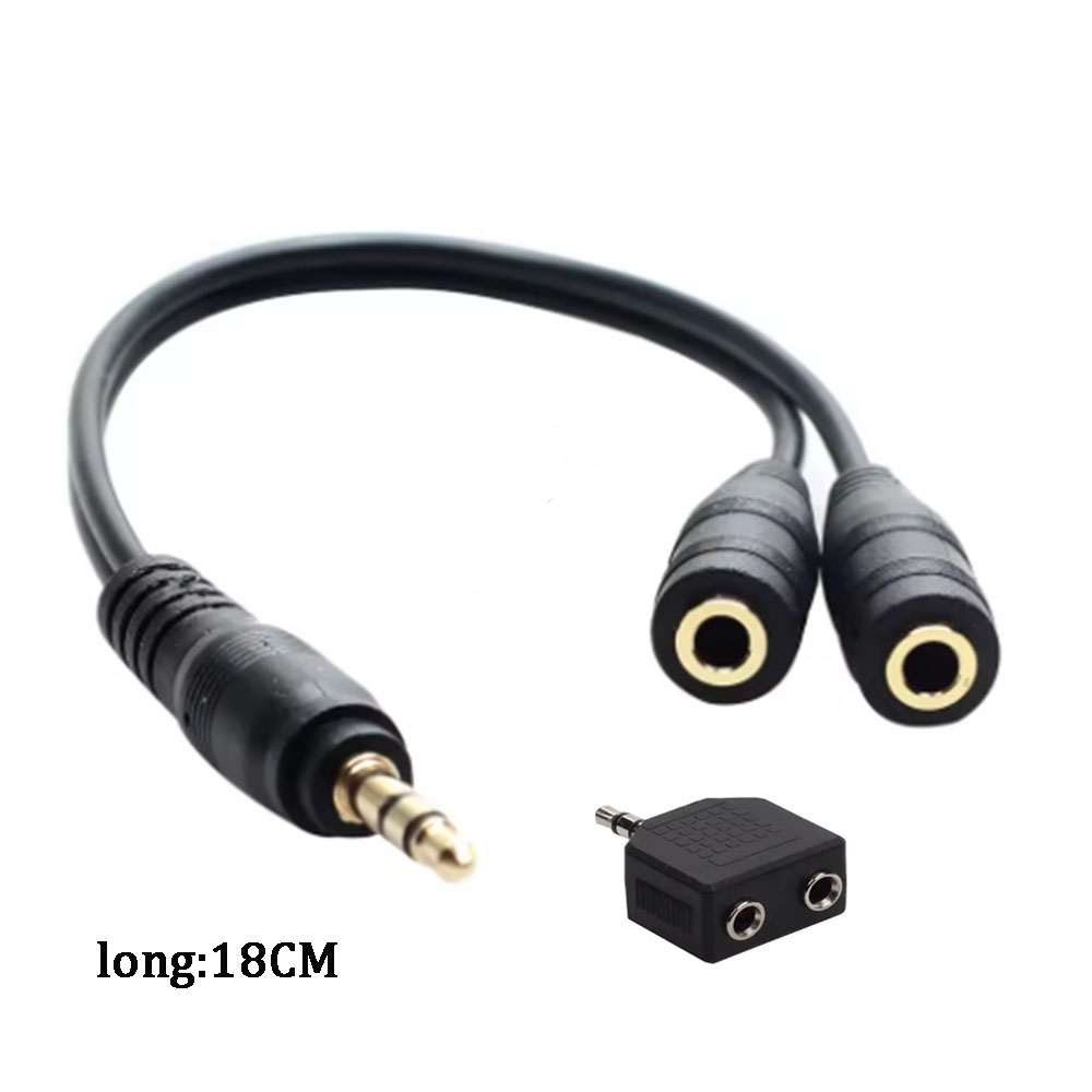 RCA-Kabel, 3,5-mm-Klinkenstecker, Stereo-Audiokabel auf 2 RCA-Buchse, Buchse auf Stecker auf Kopfhörer, AUX-Y-Adapter für DVD-Verstärker