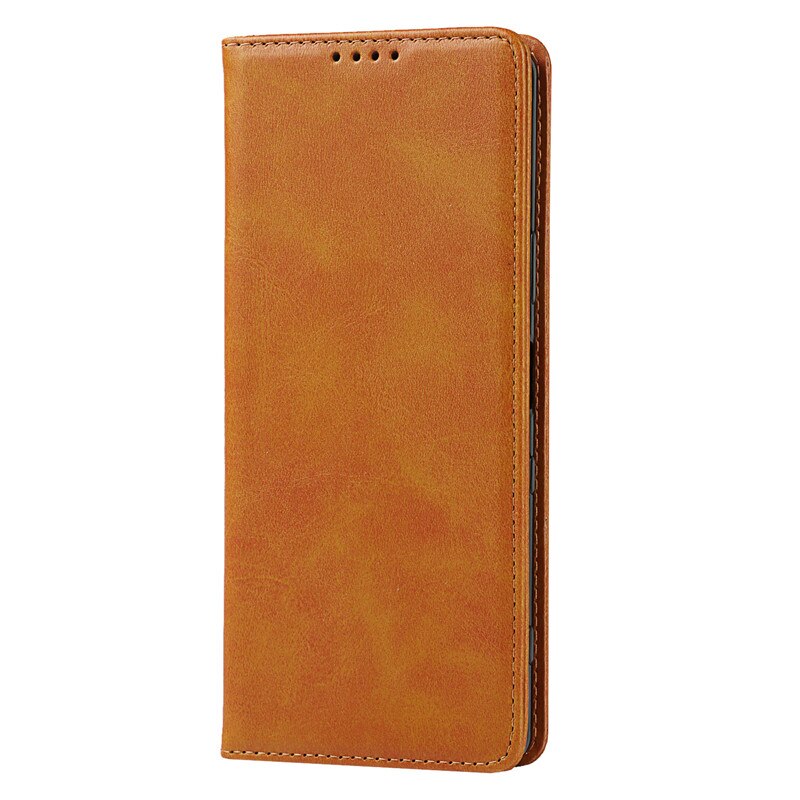 Skórzane etui do Sony Xperia 1 III etui z klapką etui na karty magnetyczne przyciąganie pokrywy skrzynka dla Sony Xperia 1 II portfel etui: For Xperia 1 II / Yellow