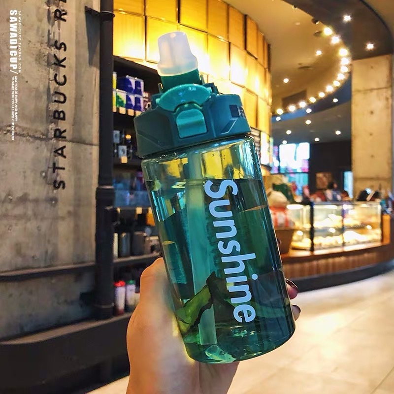 Explosion Sport Water Bottles 430/550ML Protein Shaker Outdoor Travel Portable Leakproof Tritan Plastic Drink BPA Free Camping: 430ml green