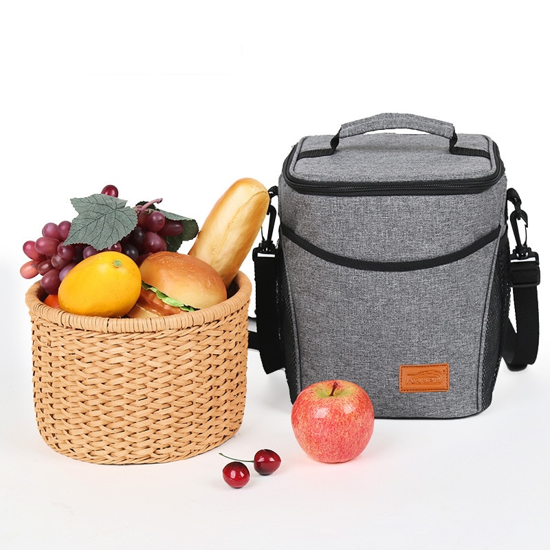 9L leak proof cooler bag thermal cool insulated shoulder bag lunch picnic box food drinks cold warm fresh insulation carrier bag