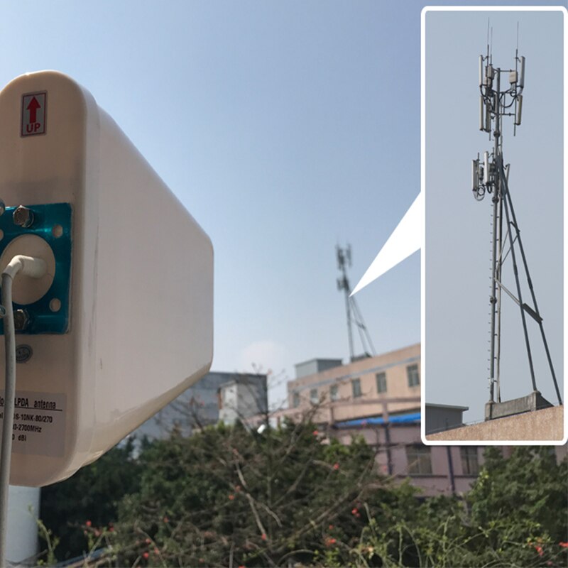 12dBi Grote Gain Outdoor Antenne 698 ~ 2700 Mhz Mobiele Telefoon Signaal Booster 2G 3G 4G Lte log Periodieke Externe Antenne Voor Repeater @