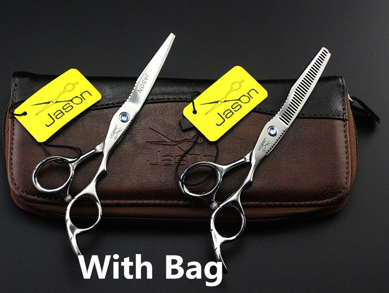 Ciseaux de Coiffure 6 Pouces - Acier JP 440C Coupe & Effilage - Outil Professionnel Barber: Une paire avec sac