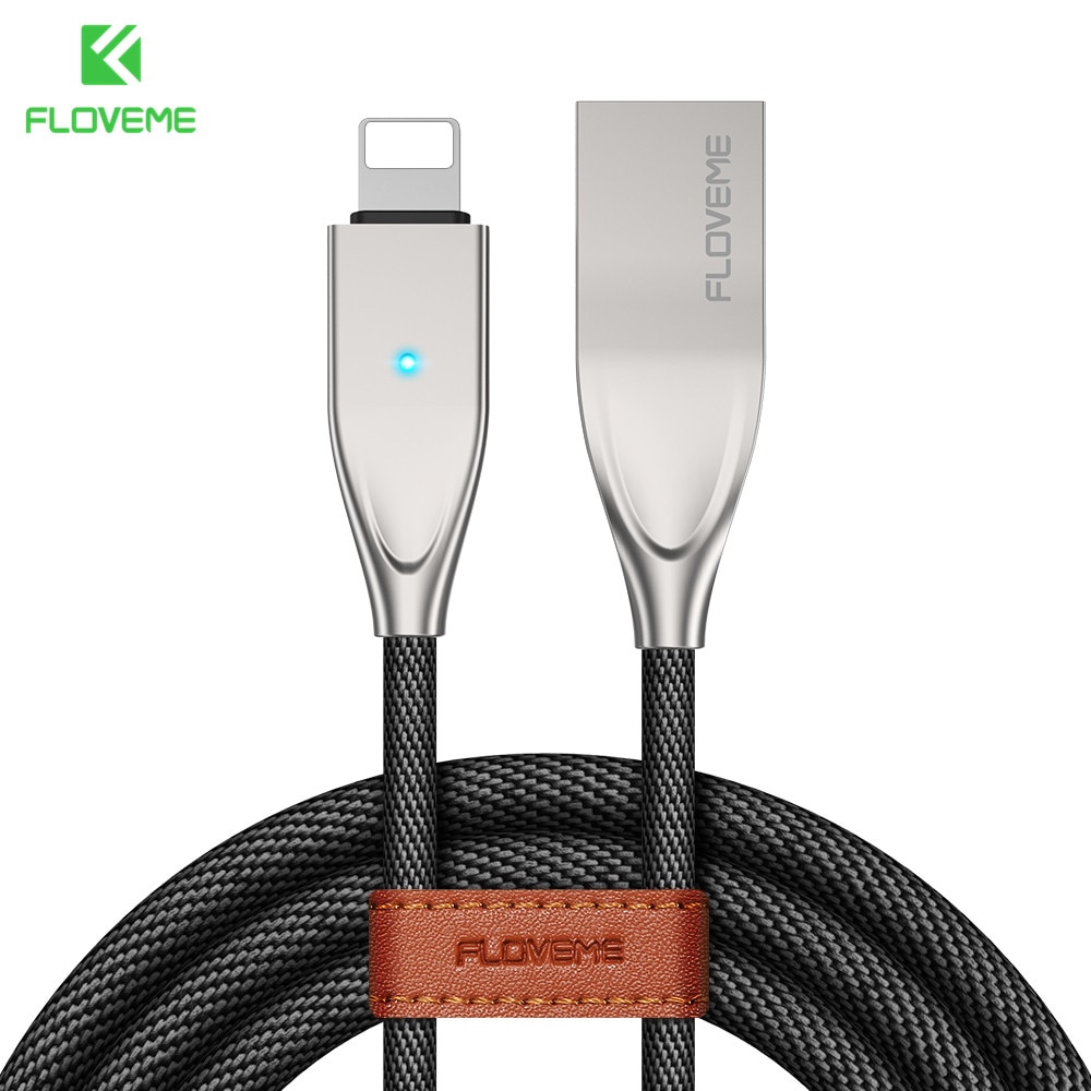 Floveme Auto Disconnect Usb Kabel Voor Iphone 11 Pro Max Xs Xr X 8 7 6 6S Plus Ipad air Mini Snelle Opladen Datakabel Cord