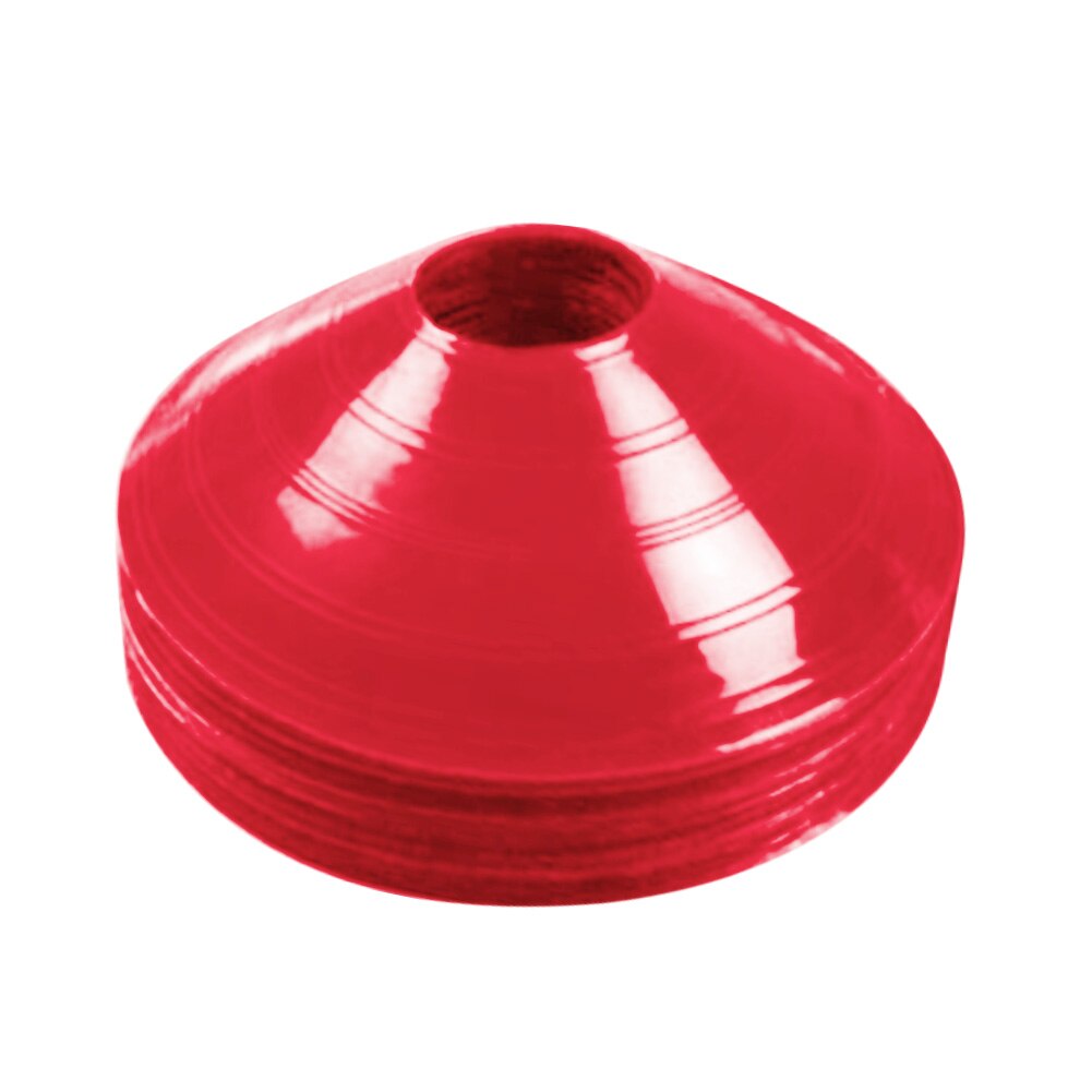 20 pz/set 19cm campo da calcio indicatori di barriera dischi segno calcio formazione coni scuola azienda attività di gruppo attrezzature sportive: Rosso