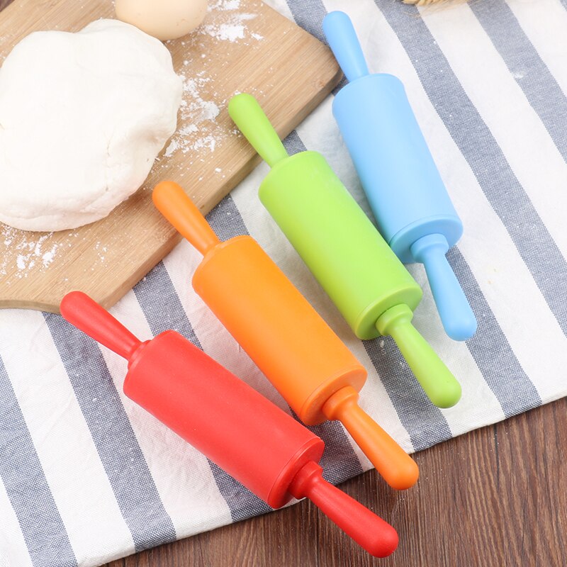 Silicone Rolling Pins Non-stick Bakvormen Fondant Rolling Pin met Plastic Handvat Gebak Gereedschap * NF