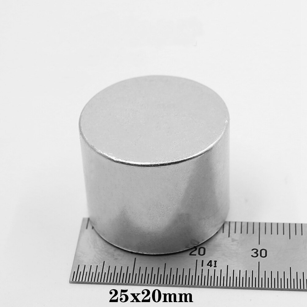 1/2/5CS 25X20 Mm Dikke Krachtige Sterke Magnetische Magneten 25Mm X 20 Mm Permanente neodymium Magneet 25X20 Mm Ronde Magneet 25*20