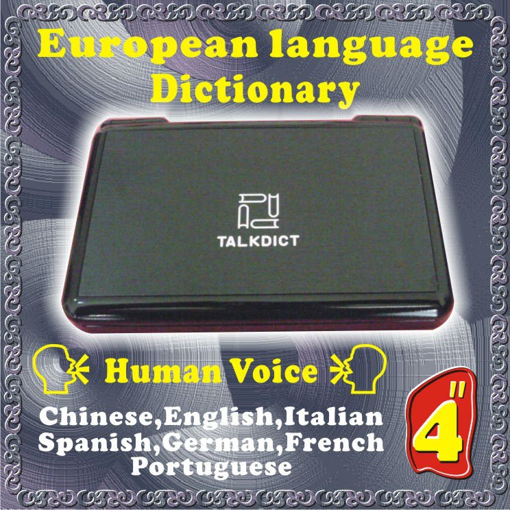 Euroopan kielten pieni sähköinen sanakirja (espanja, italia, britannia, ranska ja saksa, portugali)