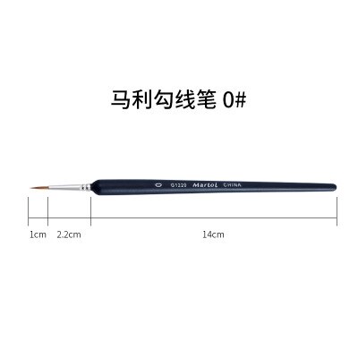 9 stuks make-up tekenpen kwasten fijn handgeschilderd dun haaklijn pen nylon kwast acryl verfpen kunstbenodigdheden: 0