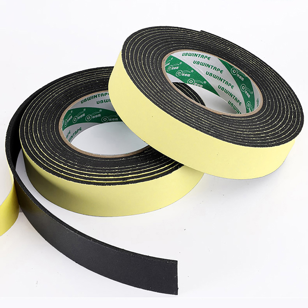 EVA Esponja Fitas De Borracha De Espuma, Fita Single-sided, Adesão Forte, Preto, Anti-colisão Seal Strip, 2, 3, 5mm de espessura, 10mm-50mm de largura