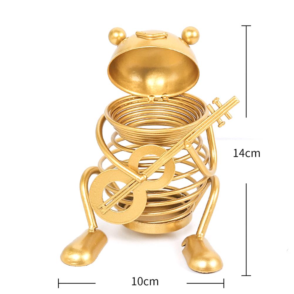Gold Metal Pen Holder Desk Sturdy Stationery Organizer Desktop Craft Ornament For Home And Office Supplies