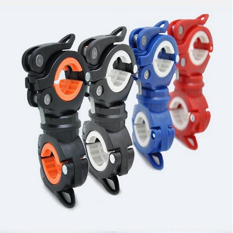 Mount Bike Cycling 360 Degree Rotatable bicycle clamp Flashlight LED Torch Light Holder Grip