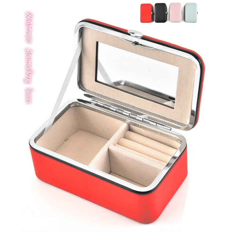 Portable Jewelry Box Travel Essential Ring Earrings Necklace Handmade Jewelry Box Multi-function Storage Box